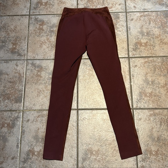 Lafayette 148 New York Rust Color Leather Leggings Size S - Picture 2 of 5